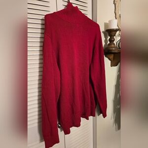 Croft & Barrow Red Turtleneck Sweater